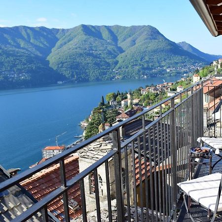 Romantic Home Stone With Amazing View Lake Of Como And Oleandra Laglio Exteriér fotografie