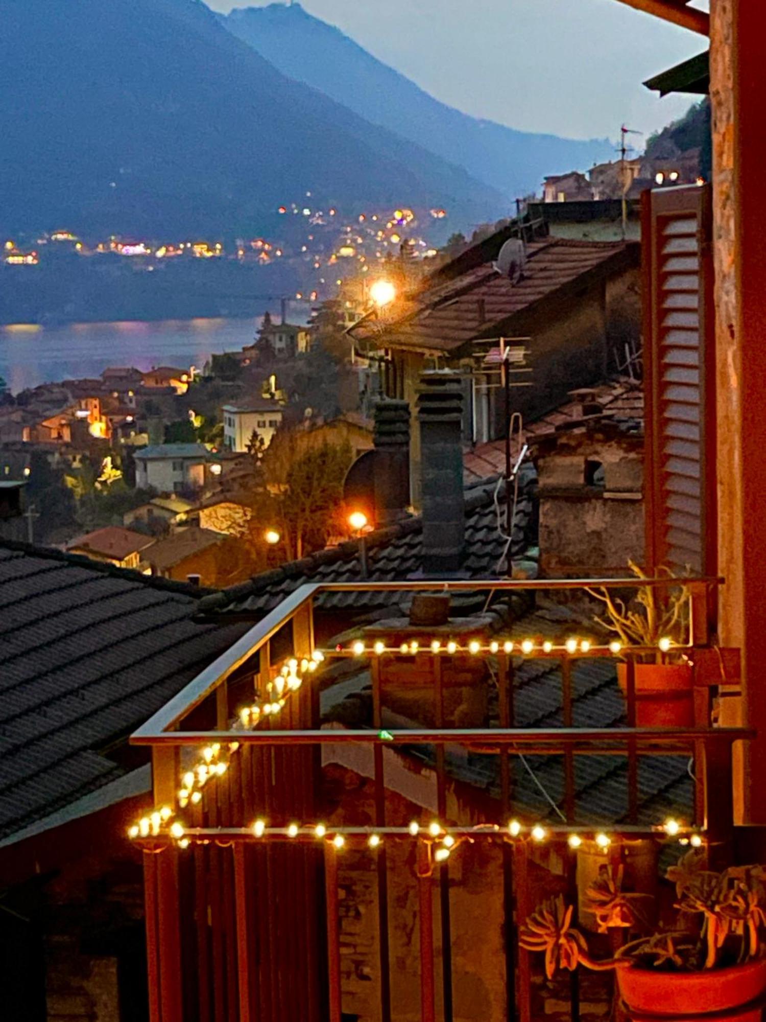 Romantic Home Stone With Amazing View Lake Of Como And Oleandra Laglio Exteriér fotografie